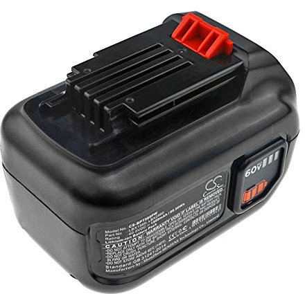 Cameron Sino Batería de repuesto compatible con Black & Decker 60 V Max Blower, 60 V Max PowerSWAP 20 Cordless, 60 V Max Trimmer, CM2060C, LHT360, LHT360C, LHT360CFF, LST560, LSW60C (1500 mAh/90 Wh)