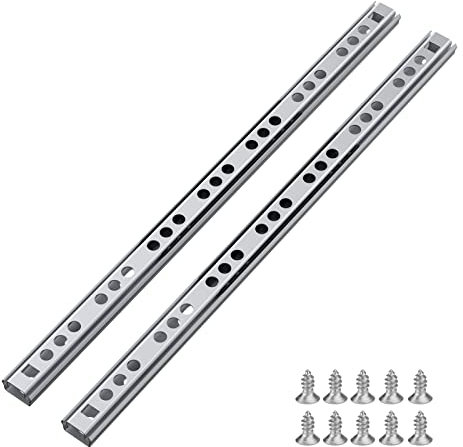 LONTAN Schubladenschienen 17mm 246mm Auszugsschienen Schublade 2er Set (1 Paar) Schubladen Schienensystem Schienen für Schubladen Gleitschiene Schubladenauszug Schubladenschienen