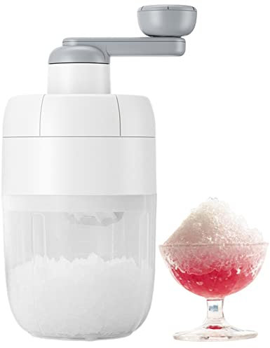 1000ml Manual Ice Crusher- Reusable Detachable Ice Shaver Cocktails Hand-Crank Ice Shaver with Mold, Portable Manual Ice Shredding Machine for Making Snow Cones