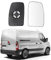 Cristal de Espejo reemplazar para Renault Master 2010-2021, Lente de Marcha Atrás reemplazar para Opel Movano 2010-2021, Retrovisor Exterior Ajustable Adecuado Nissan NV400 2010-2021 (Derecha)