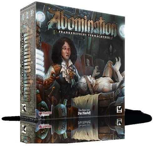 Corax Games Abomination: Frankensteins Vermächtnis, Brettspiel, für 2-4 Spieler, ab 14 Jahre