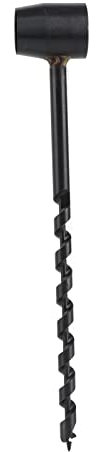Taladro de Barrena Manual Taladro de Barrena de Madera Taladro de Barrena Manual Negro Taladro de Supervivencia Portátil de Peso Ligero de Alta Dureza para Carpintería en el
