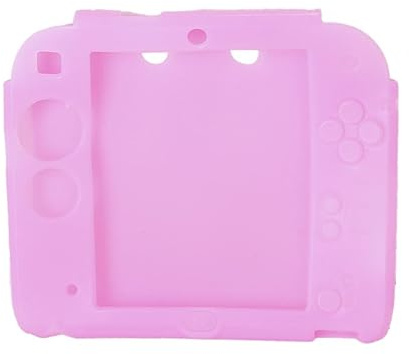 Tiuimk Housse de protection en silicone pour console 2DS Rose