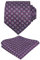 Alizeal Herren-Krawatten-Set mit normalem Muster, formelle Krawatte und Einstecktuch, einzigartig, klassisch für Hochzeit, 149-Magenta + Pflaume, Einheitsgröße