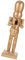 EXCEART Figurines de Casse-Noisette de Noël en bois doré Casse-noisette Soldat Casse-noisette Ornement de Noël Maison Bureau Décoration de table