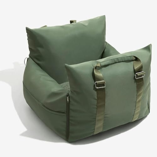 Hunde Autositz für Mittlere Hunde，Autositz for Hunde, Tasche Wasserdicht – Welpen-Autositz – Hundebett for Auto – Haustier-Autositz – Haustier-Reisebett for Auto – Vordersitz-Hunde-Autositz – Kleiner