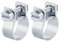 (18 – 20 mm), 2 fascette stringitubo in acciaio W1, mini morsetti per tubo del carburante (18 – 20 mm)