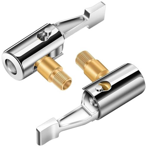 2 Pcs Thread Air Inflator Hose Adapter Replacement Tire Air Chucks Car Air Pump Thread Nozzle Adapter Car Pump Accessories for Motorcycles Car Non-deflate