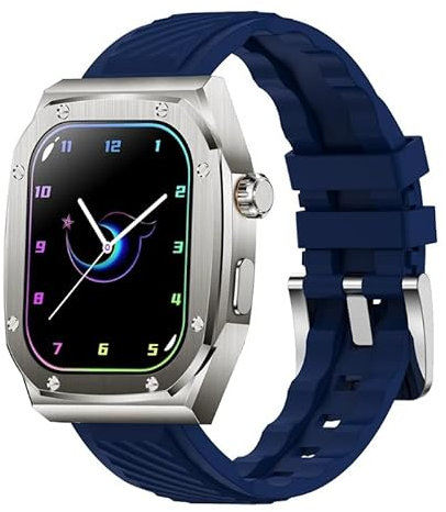 RUQIU 2023 Hot Z79 Max Smartwatch BT Call Compass NFC Voice Assistant Mujeres Deportes Fintess GPS SmartWatch Ultra Series 8 Hombres Para Gt3 Pro (Azul)