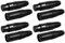 Greluma 8 Pièces Connecteurs XLR 3 broches, 4 paires de connecteurs XLR mâles femelles, prise de câble micro, prise audio microphone, boîtier noir