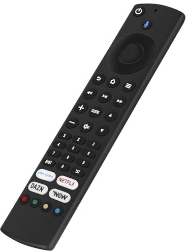 VINABTY Fire Ersatz Sprachfernbedienung ald187r fit for Grundig Vision 6, Vision 7, Vision 8 Series TV 49VLX7010 50GUB7140 50VAE70 50VOE71 55VAE70 55VAE80 55VLO8599 55VLX7010 65VAE70 65VAE80