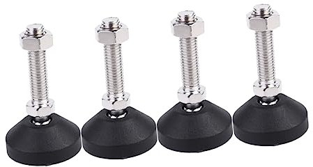 Gadpiparty 4 Pièces Support de Baignoire mobilier MB-moebel Support en métal Pied de Meuble Pieds de Bureau Repose-Pied Support de Meuble coupelle de roulement en métal Universel Niveleur