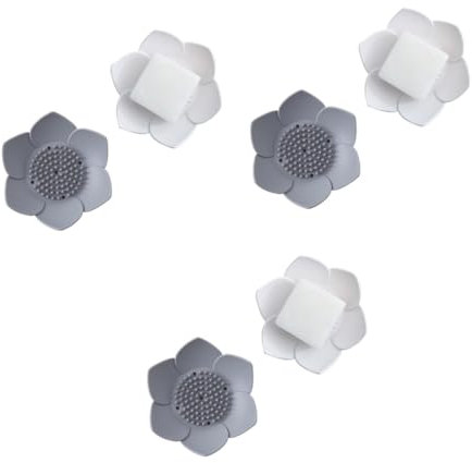 Ciieeo Caja De 6 Piezas Caja de jabón pequeña Cesta de Alambre Soporte de Pared para Estante de microondas decoración baño Accesorios baño contenedor de jabón de Viaje Familiar pétalo