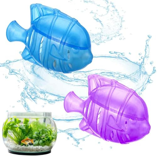 2Pack Aquarium Water Clarifier Safe for Freshwater & Saltwater Fish and Plants Clear Cloudy Fish Tank Water Treatment Improve Water Cleanliness