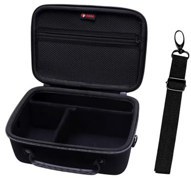 XANAD Hard SLR Case for Canon EOS R100 / R50 / R8 / R7 / R6 / R5 Mirrorless Camera Content Creator Kit for Vlogging Digital Camera and Tripod (Black)