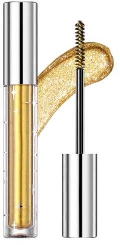 Vawolecy Farbige Wimperntusche für Wimpern, Bunte Diamant-Glitzer-Wimperntusche, Glänzende Funkeln Lang anhaltende Lockenwimpern