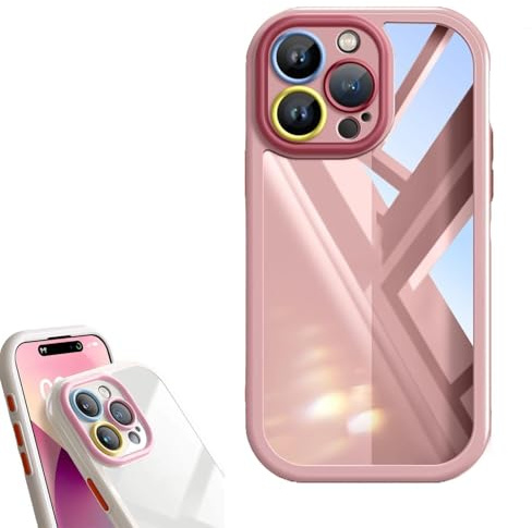 Ultradünne Schutzhülle für iPhone, kühlende Handyhülle, Wärmeschutz, Wärmeableitung, iPhone-Hülle, leicht und schützend (Rosa, für iPhone 15)