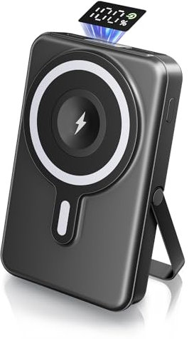 Tyonto Bateria Externa para iPhone Capacidad de Bateria 10000 mAh PD Carga Rapida Power Bank 22.5 W Cargador Soporte Portatil y Pantalla Digital LED para iPhone 8-16 Series Pro Apple Watch