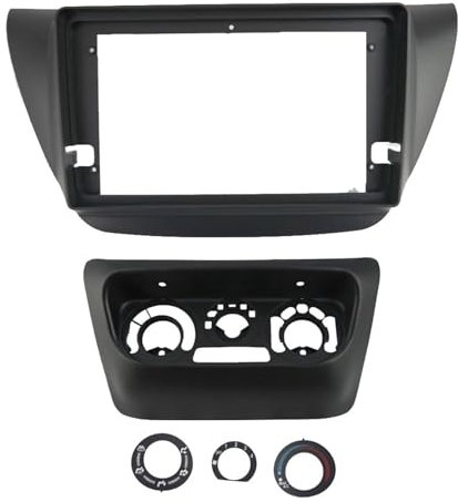 GRASKY 9INCH Car Fascia Radio Panel DVD Panel Dash Kit Install Adapter Console Frame Bezel Compatible with MITSUBISHI LANCER IX 2005-2008