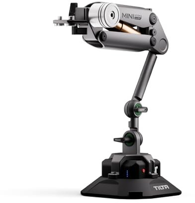 Tilta Hydra Alien Mini-Auto-Stoßdämpfender Arm mit elektronischem Saugnapf, kompatibel mit DJI Pocket 3, Action 3/4, Insta360 X4/X3 und iPhone mit Khronos Ecosystem HDA-T15-A-TG