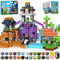 Goody King Magnetic Blocks-150PCS Magnetic Building Blocks Tiles, Construction Toys STEM Montessori Sensory Toys for Kids Boys Girls Ages 3 4 5 6 7 8 9 10 Birthday Gifts