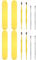 Healeved 2 Sätze Ohr Löffel Set Spiral-ohrkürette Ohrenschmalz-entfernungsset Ohren Sauberer Ohrenstäbchen Ohrstäbchen Gehörschutzstöpsel Ohrstöpsel Ohrenschmalz-kürette Plastik 4 Stück * 2