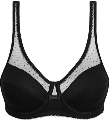 DIM Femme avec Armatures Generous Coton Bio X1 Bra, Noir, 100C EU