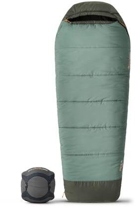 SEA TO SUMMIT - Boab Schlafsack aus Kunstfaser Long (–9 °C) - Rechteckig - Durchgehender Reißverschluss - Revive Loft-Isolierung - RCS-Recyclingmaterialien - Für Camping & Trekking - Grün - 2.140 g