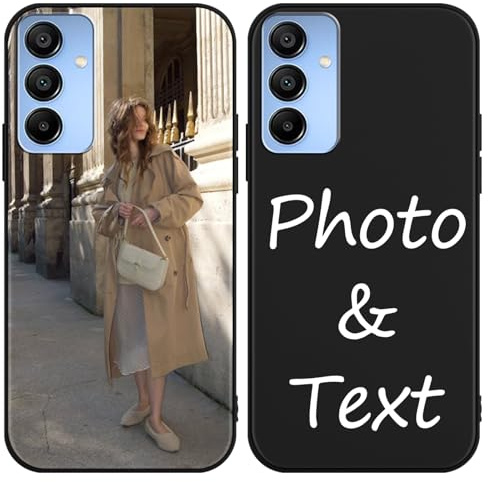 Kivlclri Coque Personnalisée Photo pour Samsung Galaxy S7 Edge 5,5, Personnalisable Étui avec Votre Propre Image Texte, Personnaliser Custom Housse Silicone Bumper Cover pour Samsung S7 Edge, Noir