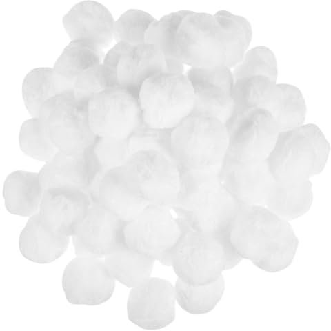 FUNOMOCYA Filtre de Piscine Réutilisable en Fibre Blanche 1 000 g pour Une Filtration Efficace