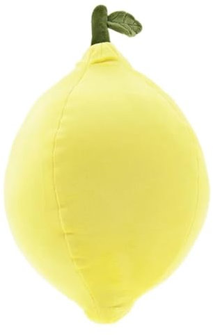 SCHÖNER LEBEN. Cuscino Spandex Super Soft Peluche Tropic Icons Limone Giallo 30 cm