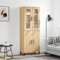 Snsowed Aparador Alto Madera contrachapada Color Roble 69,5x34x180 cm, Aparadores para Salon, Aparador Entrada Recibidor, Aparador Cocina, Vitrinas para Salon, Muebles Auxiliares 3198236