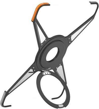 X - Funda para iPad Pro de 13 pulgadas, 7ª generación 2024, rotación de 360°, aluminio y metal, diseño sin marco, carcasa protectora de grado de golpes (negro)