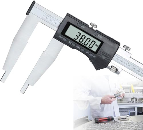 HUMNZR Pied à Coulisse NuméRique 0-800 Mm/31,5 Pouces, Outil De Mesure à Longue MâChoire, Pied à Coulisse éLectronique IntéRieur/ExtéRieur en Acier Inoxydable avec éCran LCD pour La Mesure De Bijoux