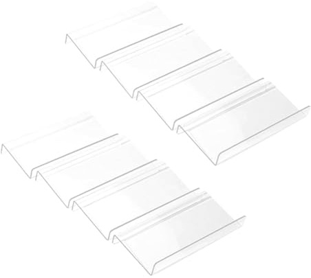 Pqahffowr 8pcs Clear Acrylic Spice Drawer Organizer,Seasoning Jars Drawers Insert,Kitchen Spice Rack Tray for Drawer Easy to Use