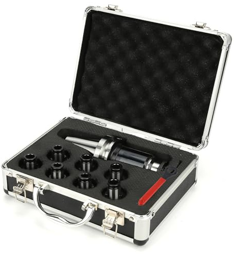 Xiuganpo Gewindeschneidfutter-Set, Langlebig, Schnellwechsel-Gewindebohrer-Halter-Set für Bohrmaschine, Überlastschutz, Gewindeschneid-Hardware-Werkzeuge für CNC-Bohrmaschine, 7-teilig