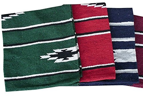 AMKA Western Navajo Satteldecke ca. 84x80 cm Westerndecke, Farbe: dunkelblau