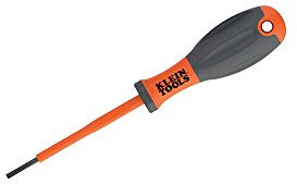 75 mm VDE Insulated Screwdriver, 2.5 mm CAB Tip Klein Tools 32228INS , Orange