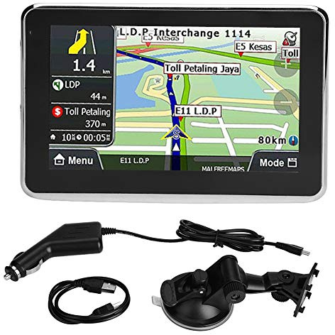 Auto Navigationsgerät, Fydun Universal Auto Navigationssystem 8 GB FM Transmitter Portable Navigator mit 5-Zoll-Touchscreen