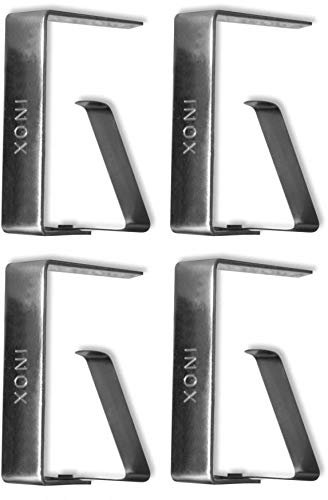 G Set 4 FERMATOVAGLIA GIGANTI in Acciaio Inox Ferma TOVAGLIA