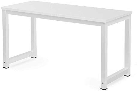 Millhouse Computer Desk, Office Workstation, Laptop Table, Dining and Gaming Table for Home Office, White-1