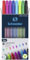 Schneider Vizz 102298 Lot de 8 stylos à bille (pour une écriture facile et rapide, tige de couleur d'écriture, largeur de trait M)