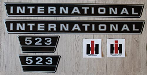 IHC/Mc Cormick Aufkleber international 523 Silber Logo Emblem Sticker Label Set groß