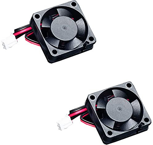 Super Print 3010 Cooling Fan 24V DC Axial Hydraulic Bearings Brushless Fan Cooler Low Noise 0.15A 30mm x 30mm x 10mm.(Pack of 2PCS-24V)