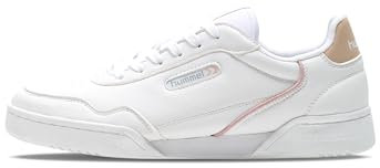hummel Forli, Scarpe da Ginnastica Unisex-Adulto, Polvere Bianco/Rosa, 37 EU