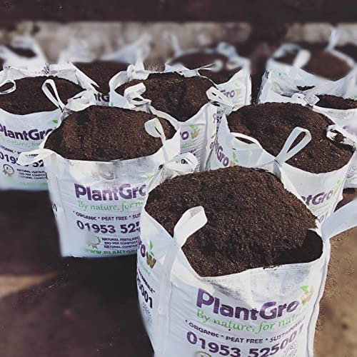 PlantGrow Peat-Free Compost - Natural Gardening Compost For Raised Beds, Pots, Containers & Boarders - 100% Plant-Based Compost, Mulch & Feed In One