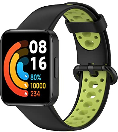 SMYAOSI Armband für Redmi Watch 2/ Redmi Watch 2 Lite, Silikon Sport Uhrenarmband Replacement Fitness Wechselarmband Kompatibel mit Xiaomi Redmi Watch 2/ Redmi Watch 2 Lite Smartwatch