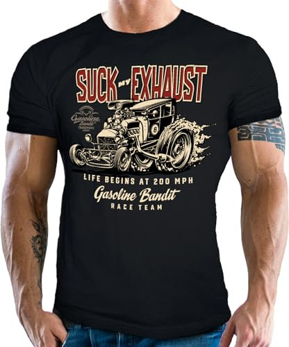T-Shirt für Hotrod US-Car Muscle-Car Fans - Life Begins at 200 MPH Racing Team