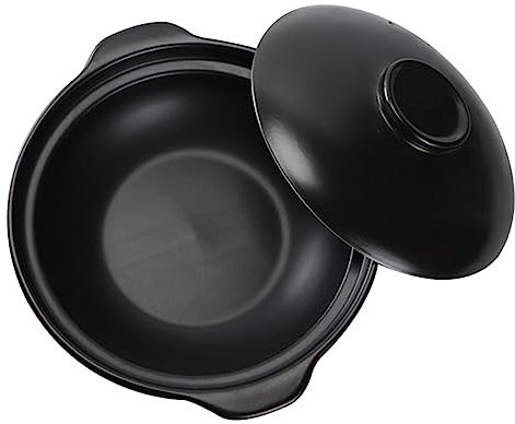PRETYZOOM Ceramic Casserole Pot Stewing Pot Bibimbap Soup Pot Nonstick Cooking Pot