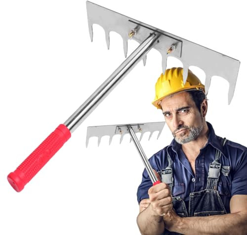 Lnhgh Rastrillo de mortero para Azulejos | Pavimento Baldosas Albañil Nivelador de baldosas Sistema de nivelación | Rastrillo de mortero para Azulejos para pavimentar Azulejos, Trabajos de